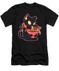Noodle Munching Kitty Cat Eating Noodles Chibi Charms Shop T-Shirt