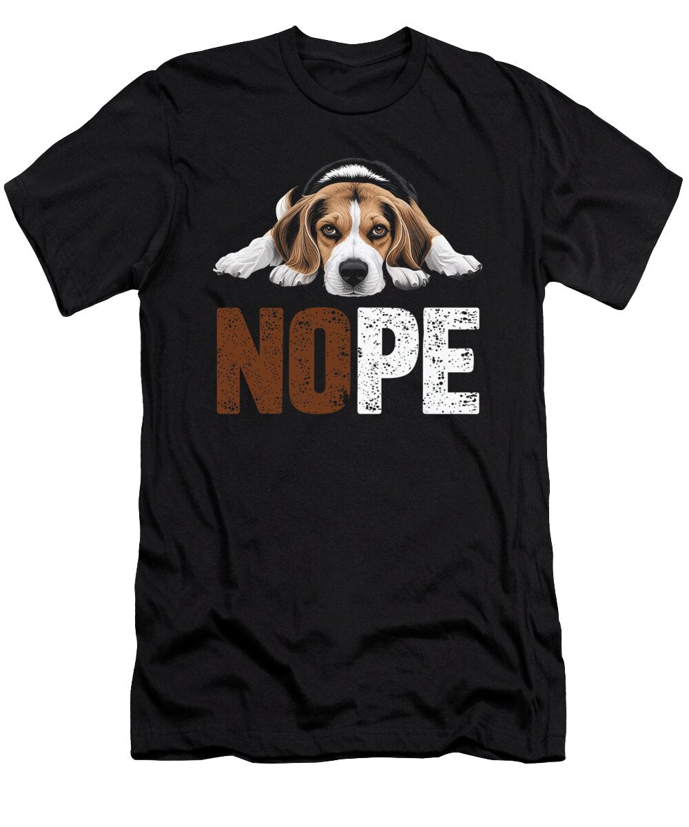 Nope Beagle Dog Lazy Pup Pet Owners Dog Lovers Dh Bubble T-Shirt