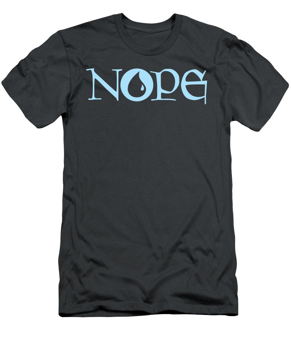 Nope Blue Magic Island Mana Symbol Isak Dallis T-Shirt