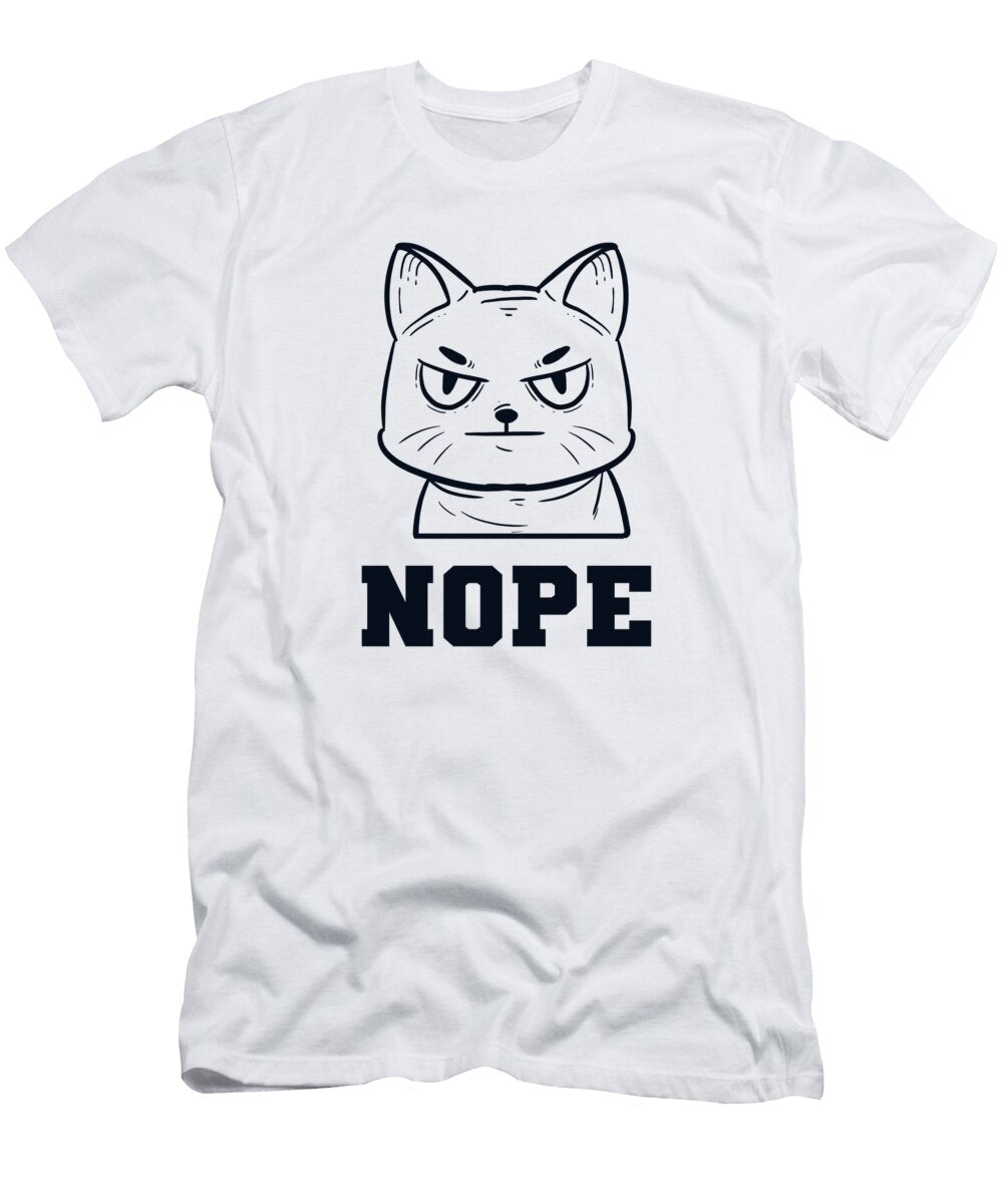 Nope Cat Daddy Cat Mom Cat Lovers Cat Girlfriend Funny Cat Marco Rothe T-Shirt