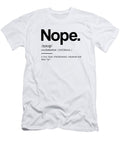 Nope Funny Definition Ii Funny Dictionary Meaning Minimal Modern Typography Print Studio Grafiikka T-Shirt