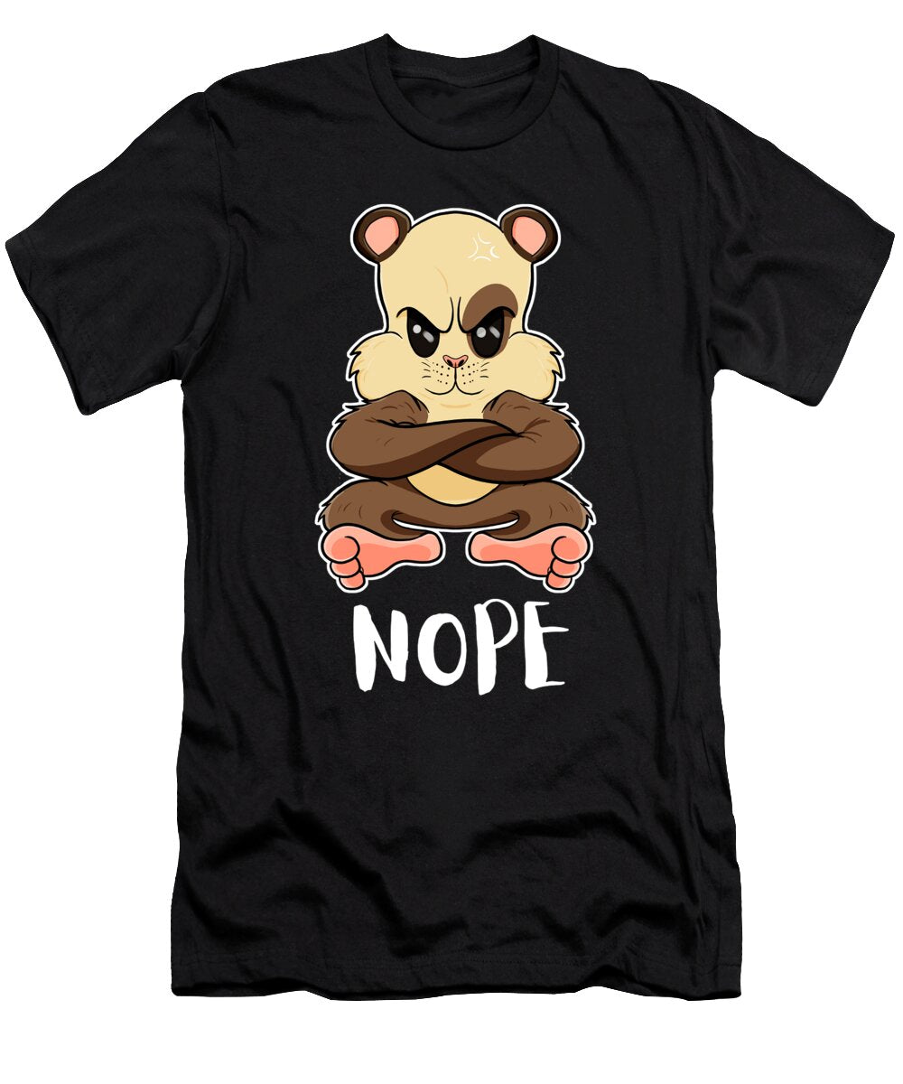 Nope Funny Lazy Guinea Pig Maximus Designs T-Shirt