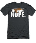 Nope Lazy Basset Hound Dog Sleeping Funny Dog Lovers National Pet Day Llanad Alish T-Shirt