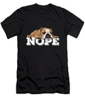 Nope Lazy Bulldog Martha Bodin T-Shirt
