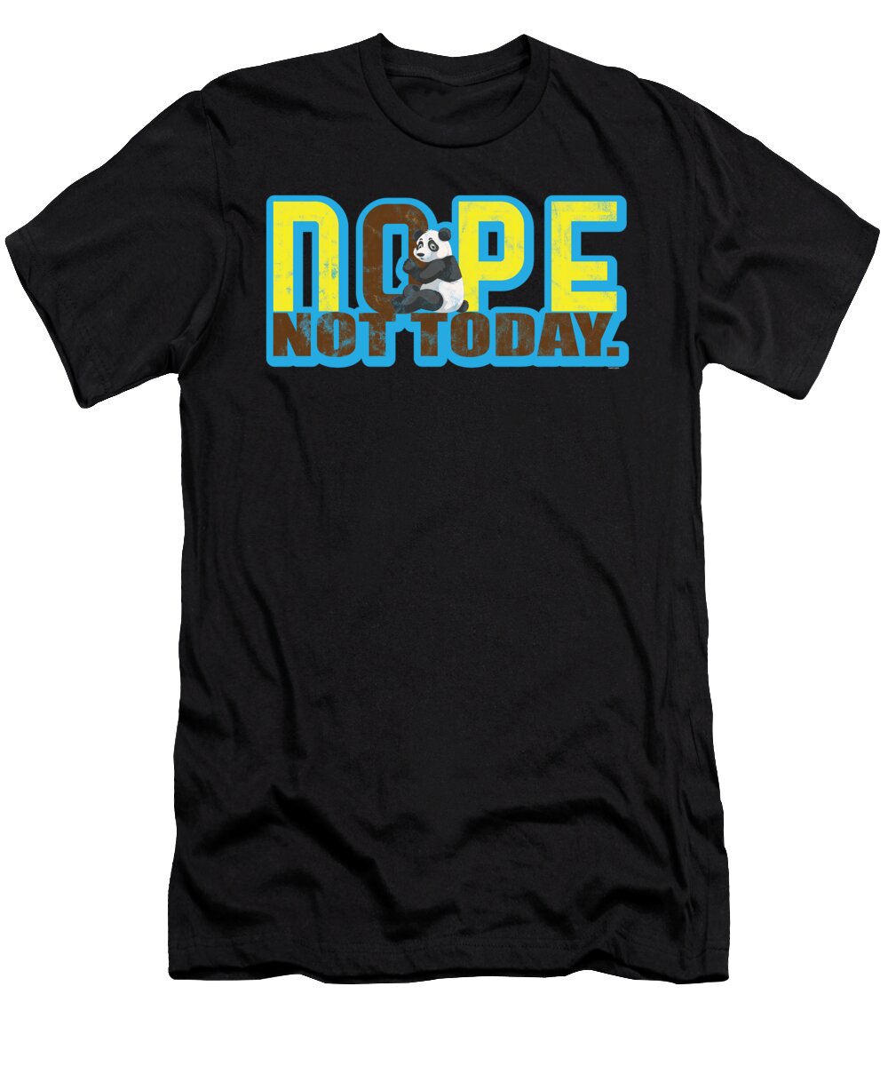 Nope Not Today Lazy Panda Procastination Animal Spirit Thomas Larch T-Shirt