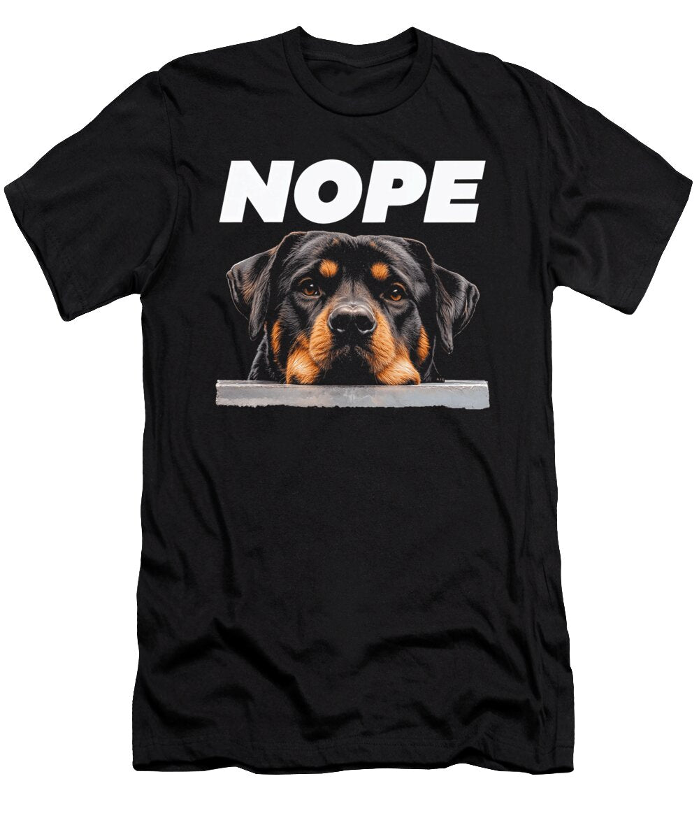 Nope Rottweiler Dog Sarcastic Rottie Pet Lover Dh Bubble T-Shirt