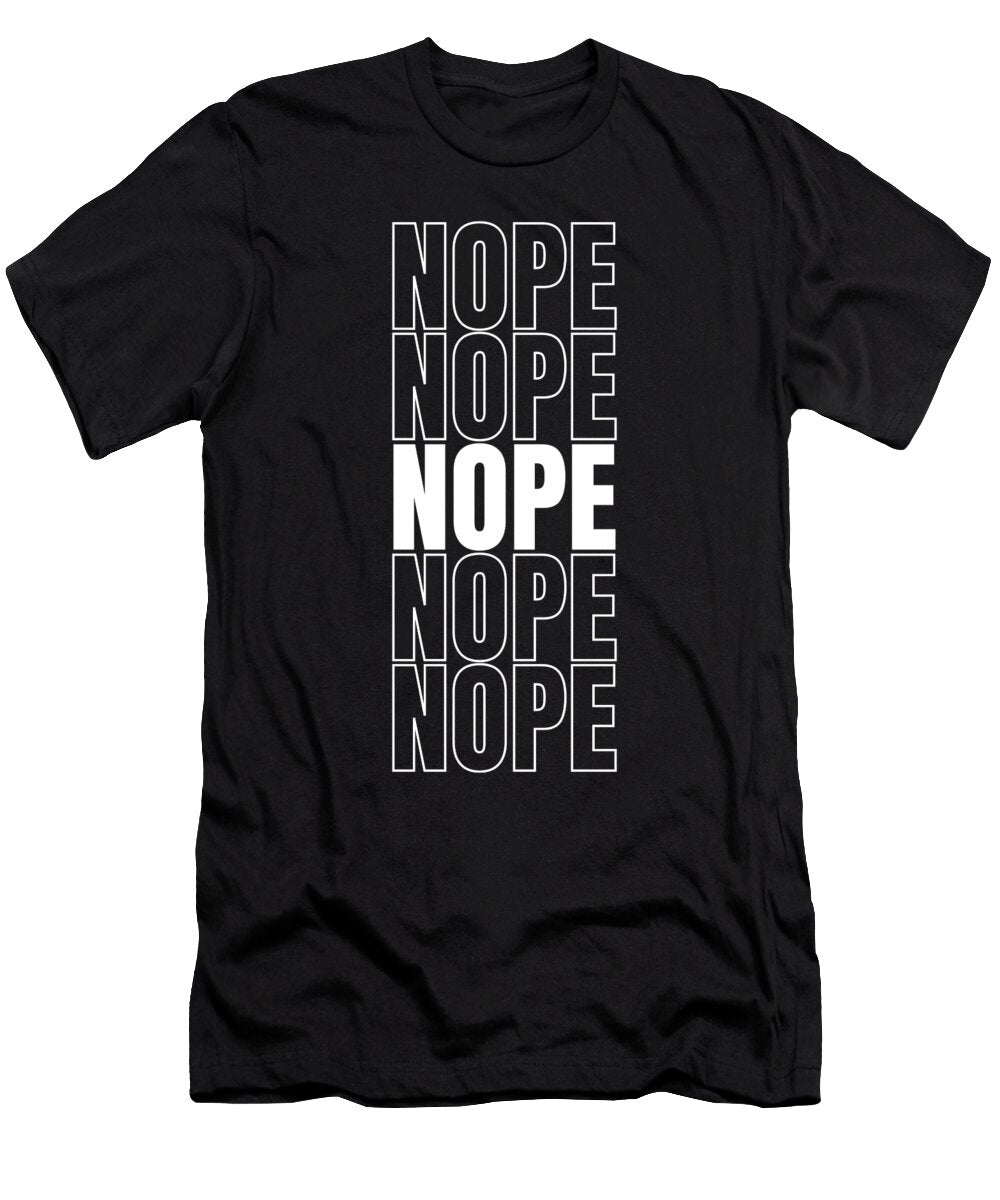 Nope Schwarzweiss T-Shirt