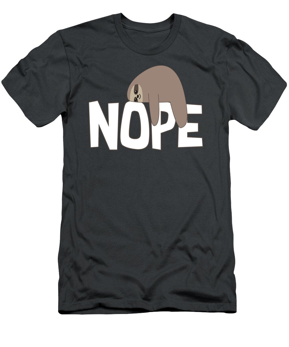 Nope Sloth Funny Cute Animal Lover Athenn Olivi T-Shirt