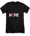 Nope Typography on Red Background Joanna Redesiuk T-Shirt