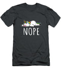Nope Unicorn Nah Not Gonna Do It Funny Lazy Linkoln Aidy T-Shirt