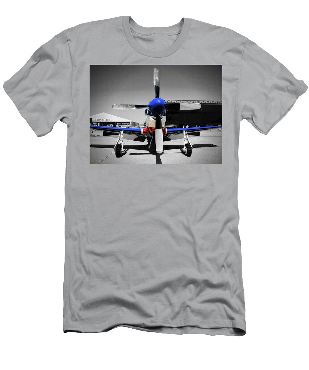 North American P 51 Mustang V2 John Straton T-Shirt