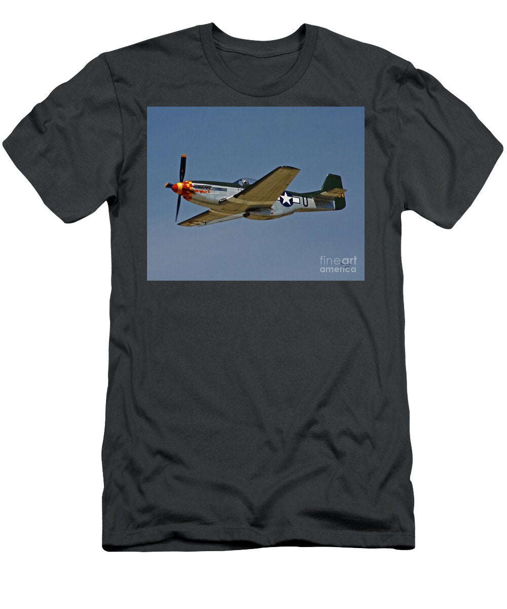 North American P 51d Mustang Named Wee Willy Ii Kenny Bosak T-Shirt