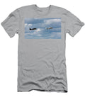 North American T 28 Trojan a Single Engine Trainer Flying in a a Bruce Beck T-Shirt
