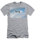 North American T 6 Texan Trainer From World War Ii Flying in Air Bruce Beck T-Shirt