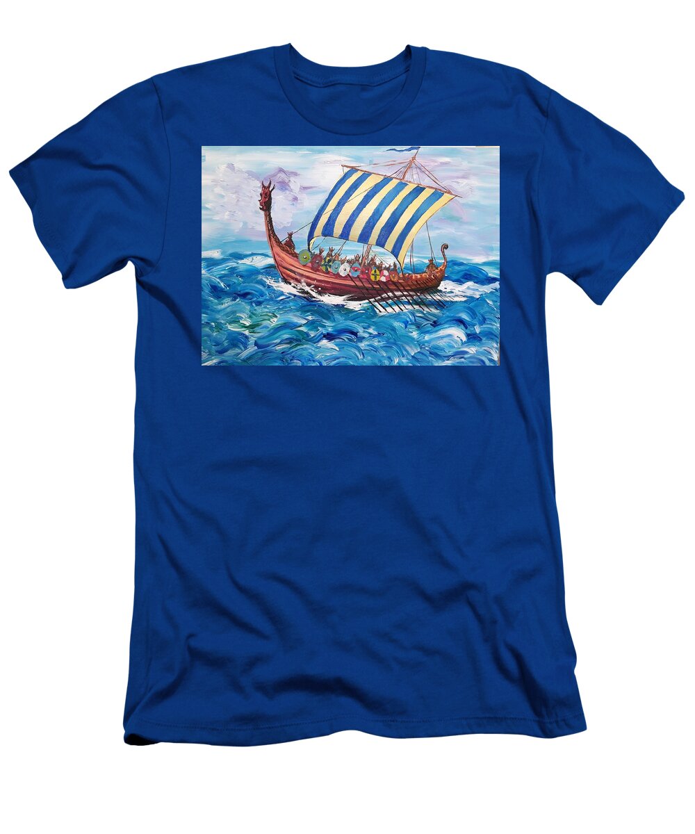Norways Viking Ship Kristi Argyle T-Shirt