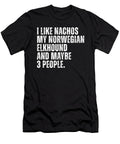 Norwegian Elkhound Dog Owner Nachos Lover Funny Studi Alex T-Shirt