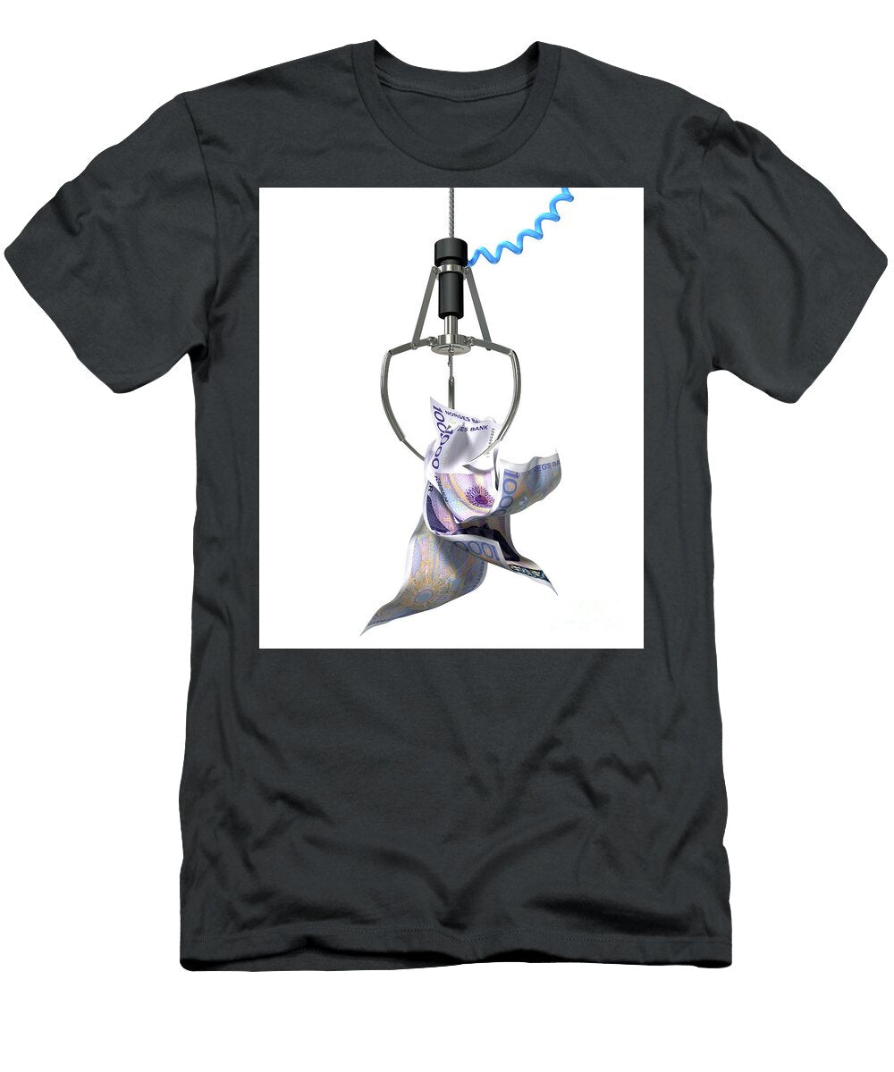 Norwegian Krone in a Robotic Claw Allan Swart T-Shirt