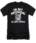 Not Antisocial Im Anti Stupid Cat Lover Sarcastic Quotes the Bruce Art T-Shirt