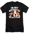 Not Antisocial Im Anti Stupid Dog Lover Sarcastic Quotes 1 T-Shirt