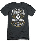 Not Antisocial Rolled Low Charisma Funny Rpg Loves Dragons Yoshec Solom T-Shirt