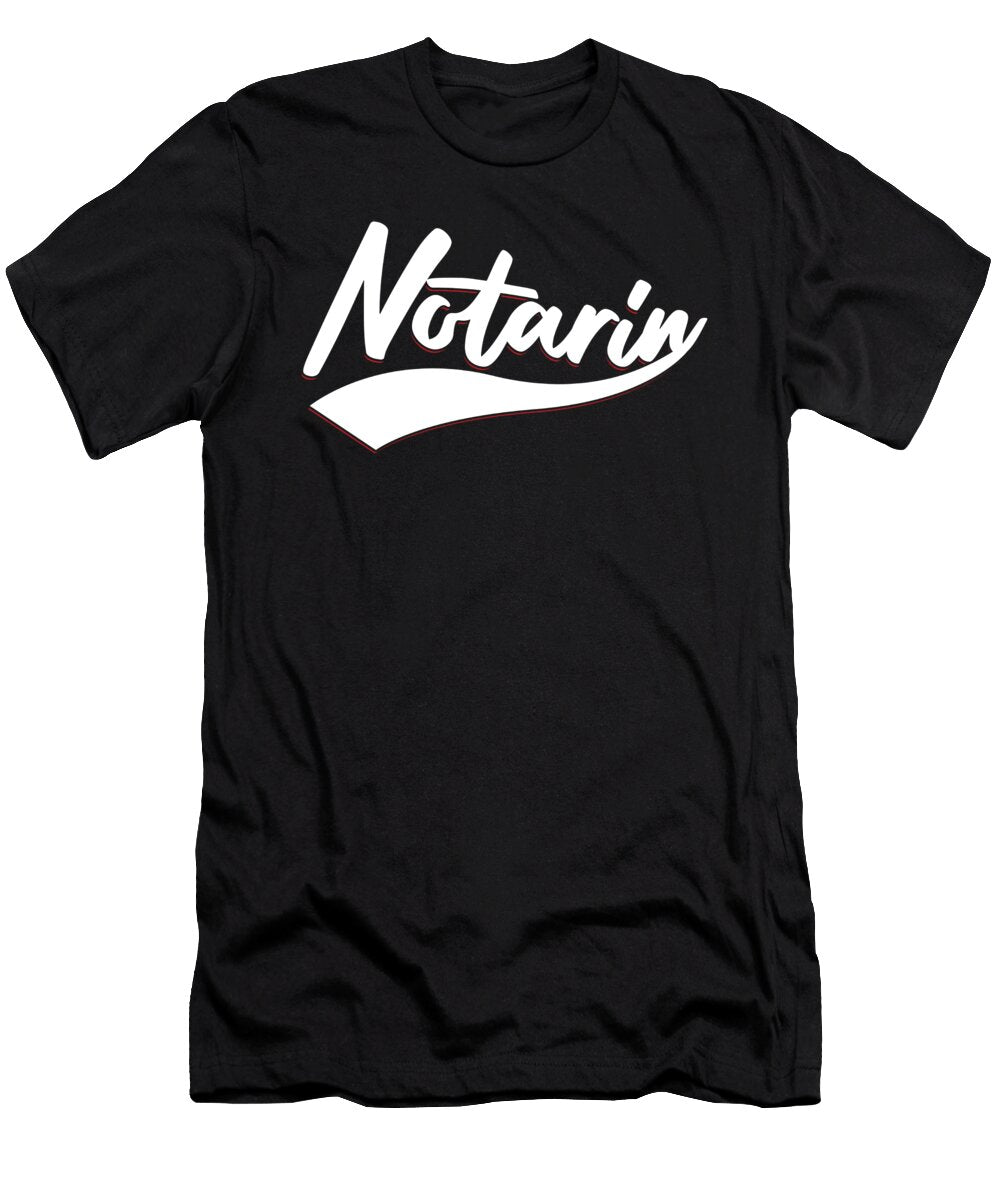 Notarin Notar Notary Public Lawyer Law Gift Thomas Larch T-Shirt