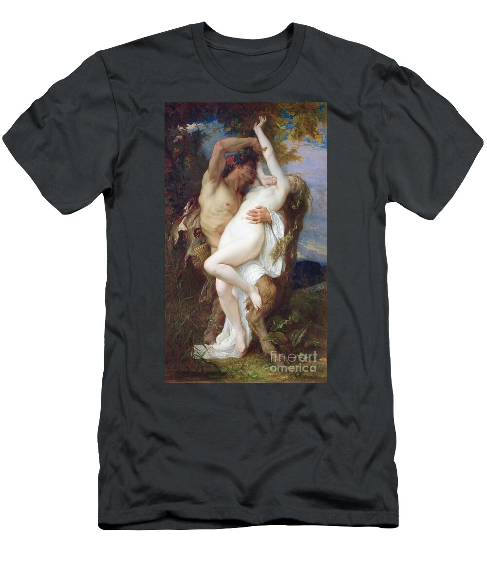 Nymph Abducted By a Faun Alexandre Cabanel T-Shirt