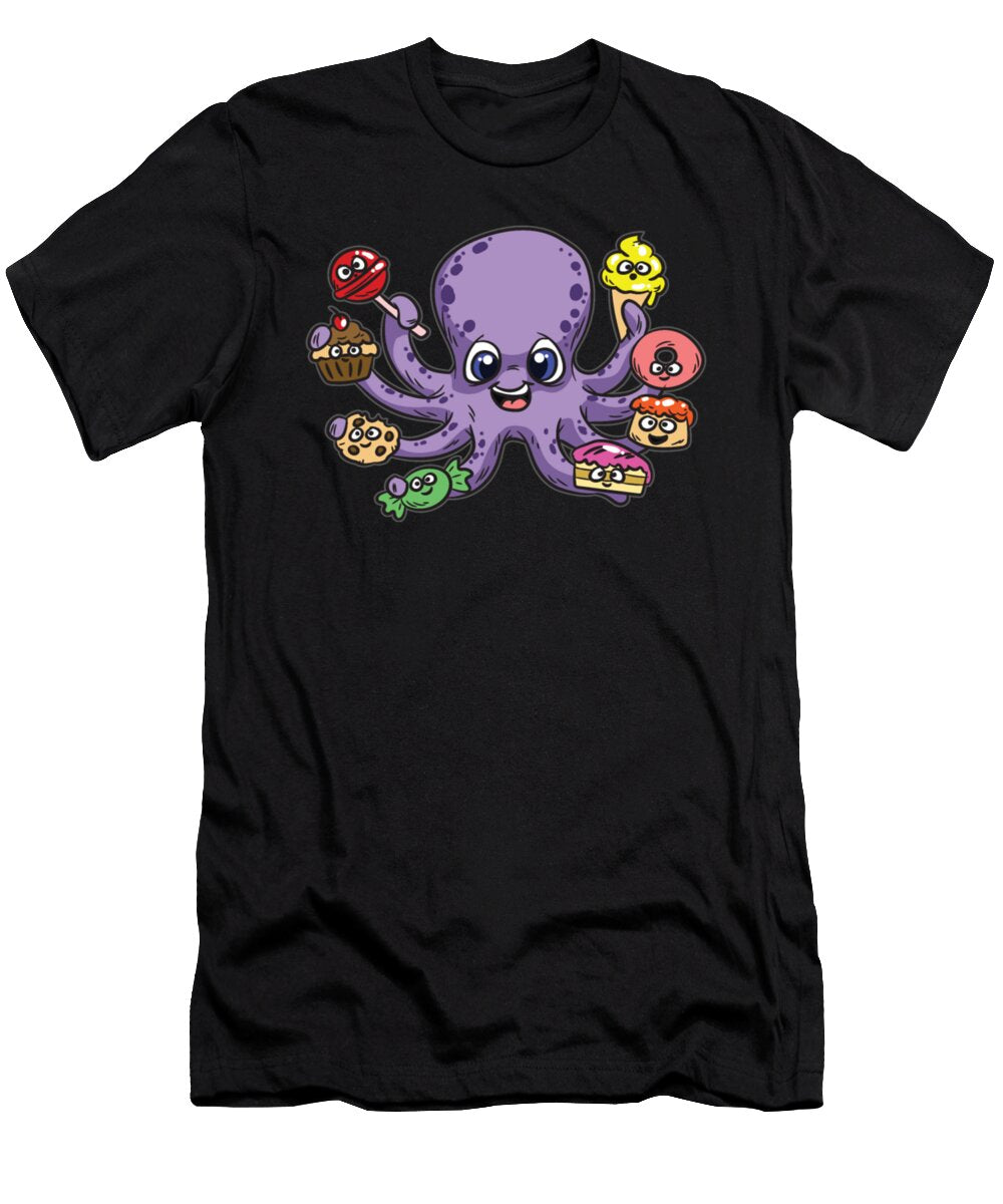 Octopus Candy Kawaii Ice Cream Tinh Tran Le Thanh T-Shirt