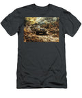 Off Road Adventure Suv in a Dusty Forest Clark Leffler T-Shirt