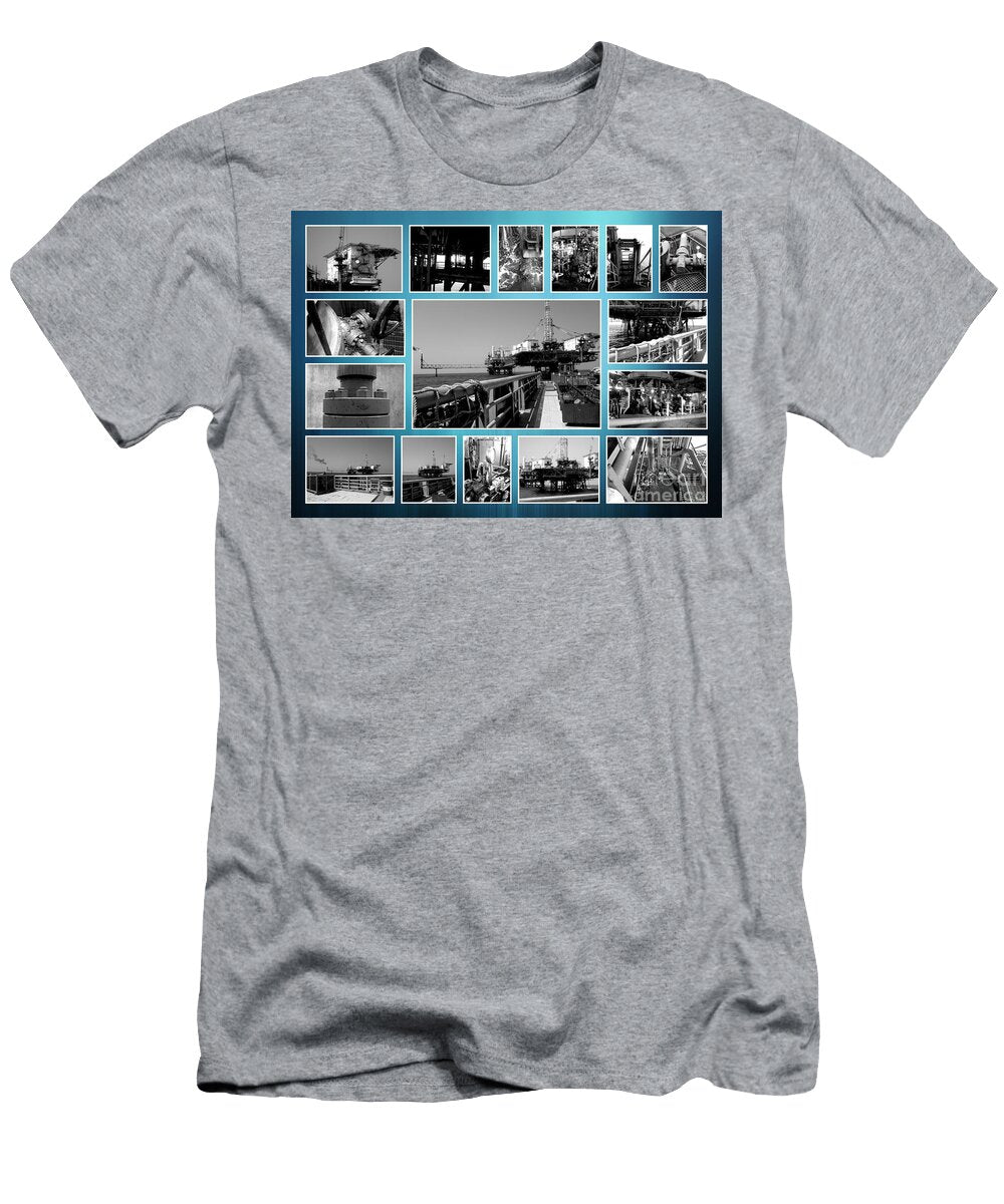 Offshore Drilling Rig At Work Stefano Senise T-Shirt