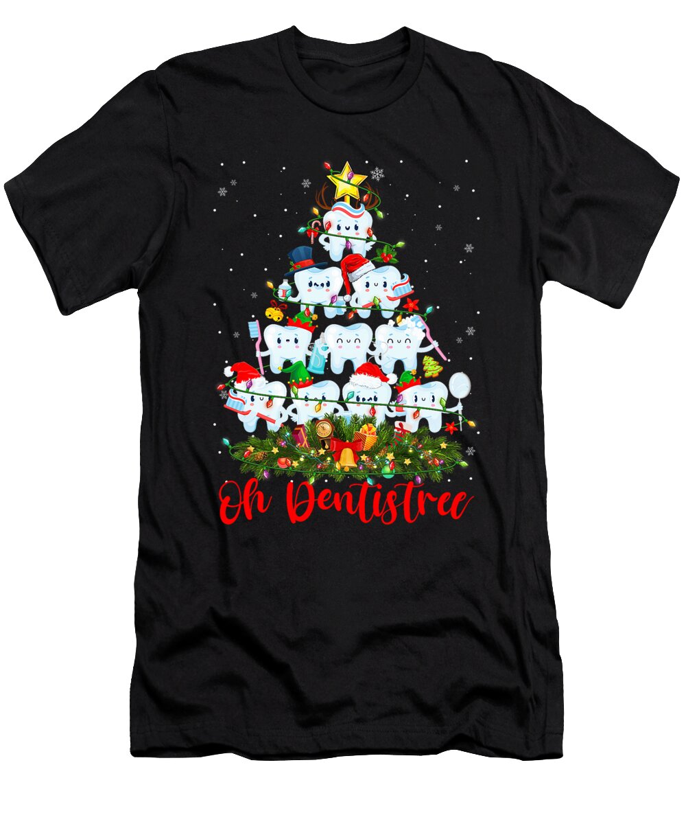 Oh Dentistree Dentistry Christmas Tree Dentists Sophie Eleanor T-Shirt