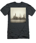 Oil Refinery on Foggy Day Near Water Yo Pedro T-Shirt
