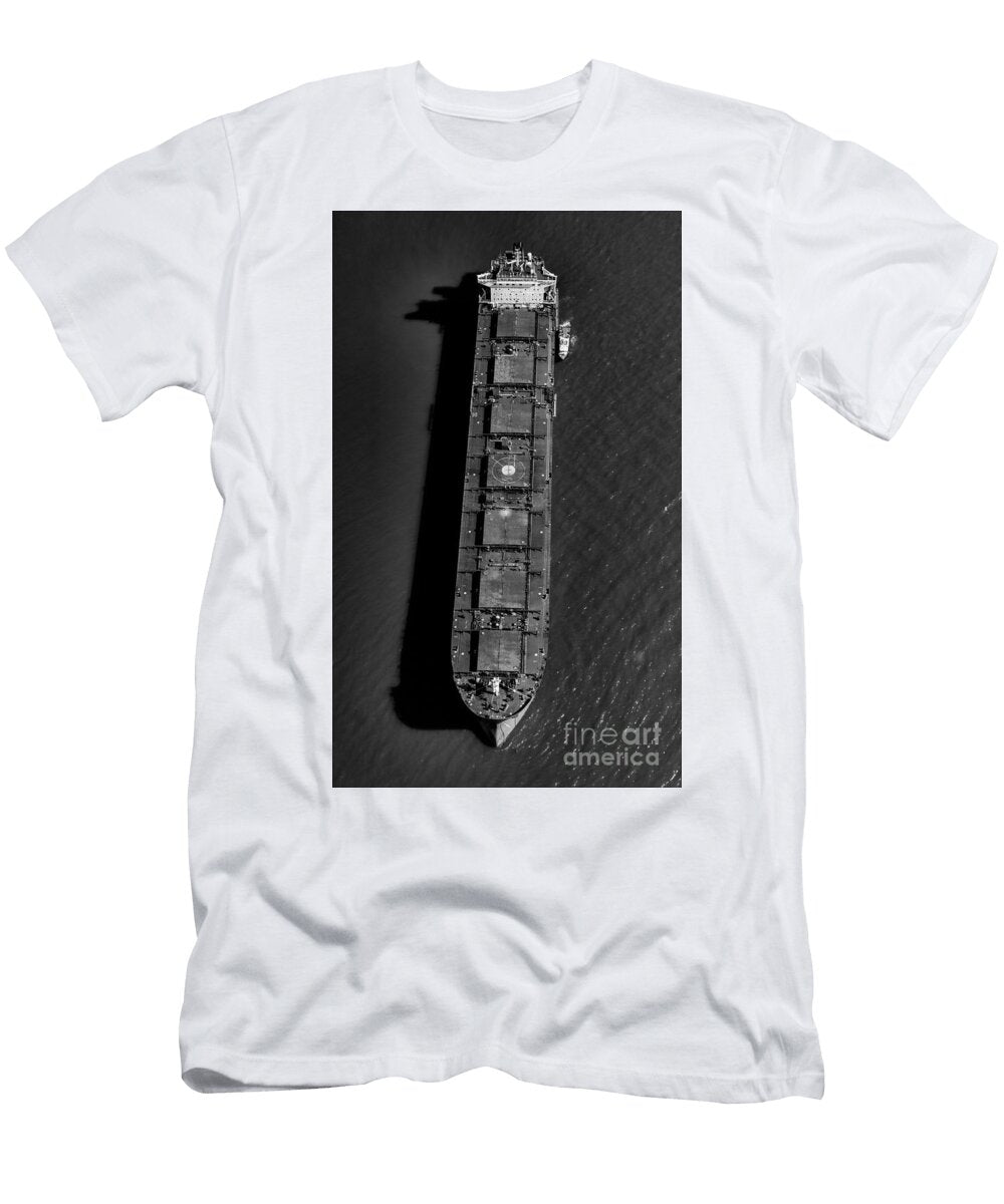 Oil Tanker Ship Aerial David Oppenheimer T-Shirt