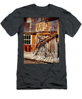 Old Bike in Western Setting Parked Against Wall Dan Barba T-Shirt
