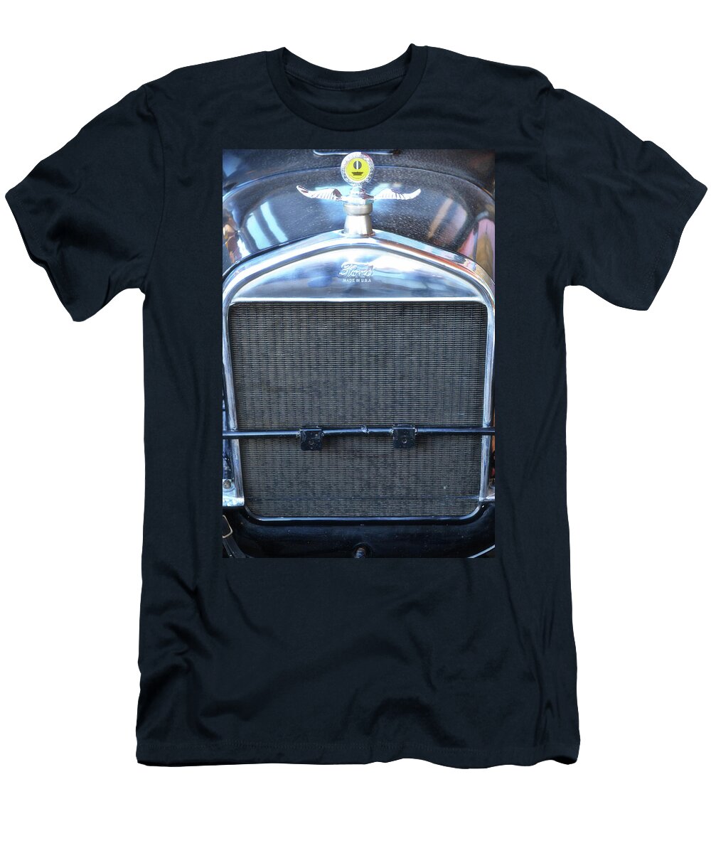 Old Classic Car Grill and Radiator Cap Ornament Gaby Ethington T-Shirt