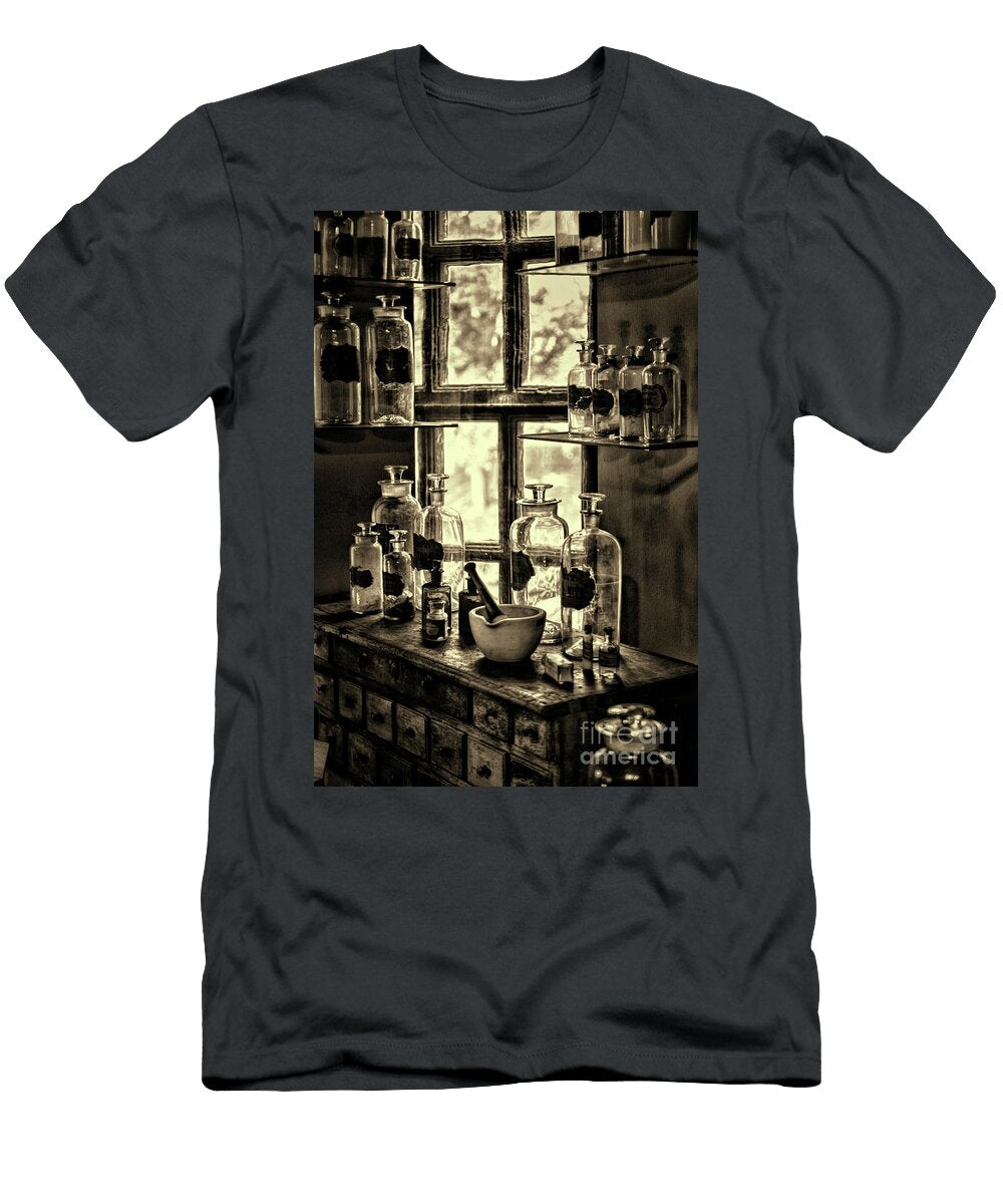 Old Fashion Apothecary Sepia Paul Ward T-Shirt