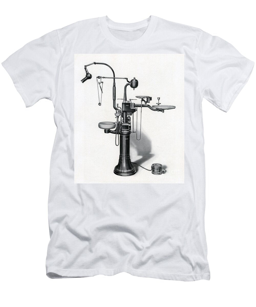 Old Fashioned Dentist Equipment 1923 Engraving American School T-Shirt