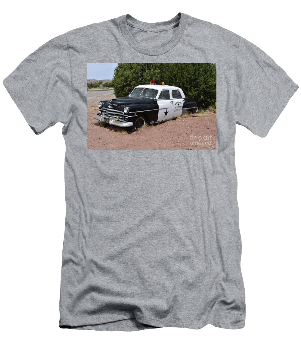 Old Fashioned Radiator Spring Police Car Broken Down Dejavu Designs T-Shirt