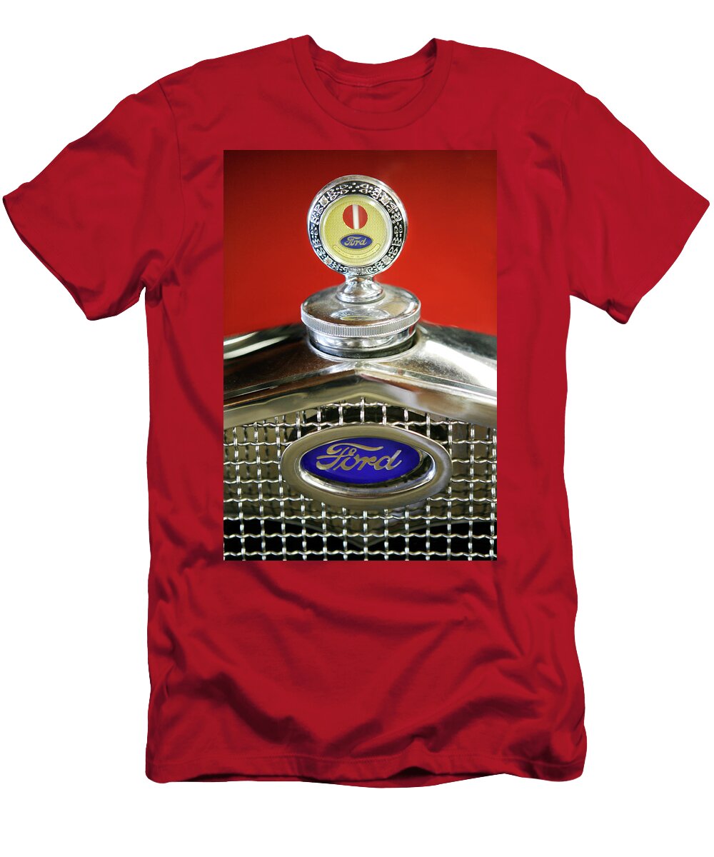 Old Ford Radiator Cap and Emblem Marilyn Hunt T-Shirt