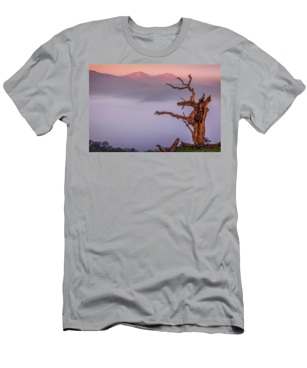 Old Oak and Mt Diablo on a Foggy Morning Marc Crumpler T-Shirt