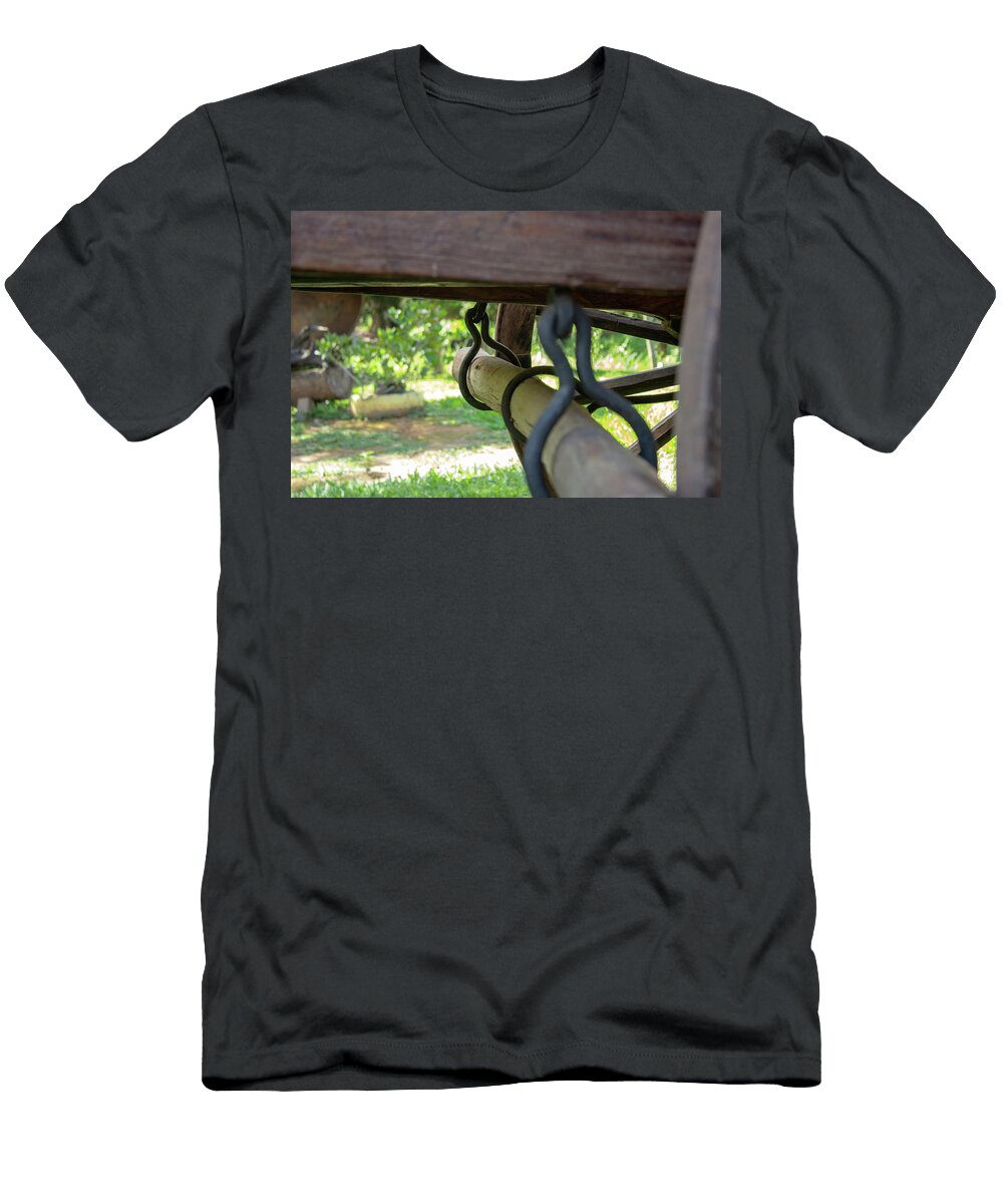 Old Ox Cart As Seen From Below Showing the Break System and the Suspension Everton Leite T-Shirt