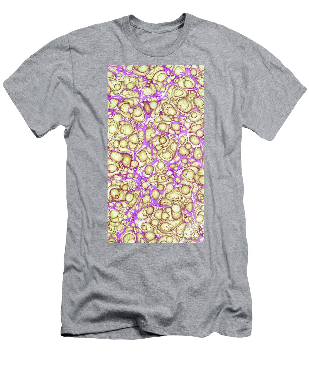Old Papers No 530541 Deckle Orbs Pink and Gold Punk Monet T-Shirt