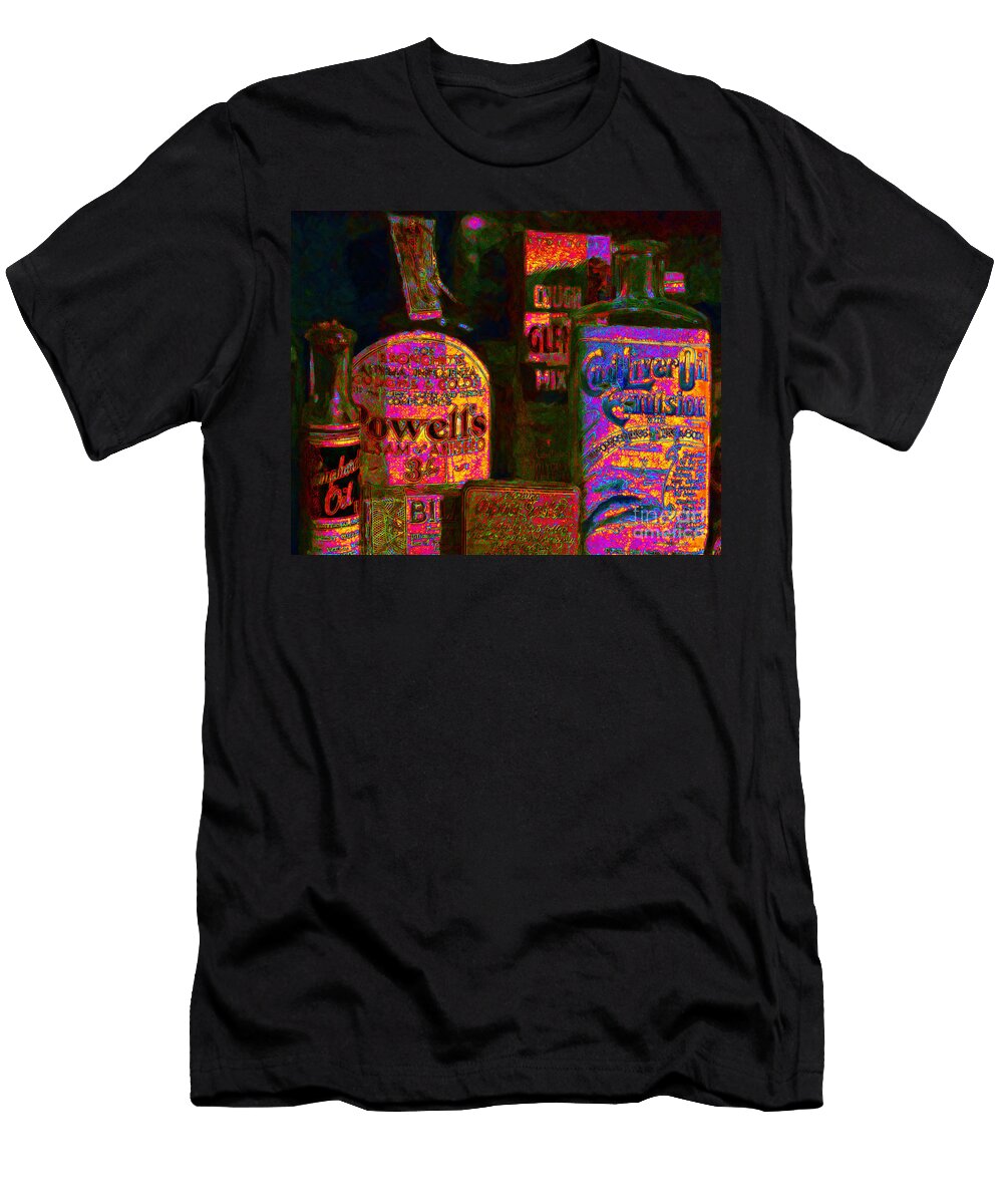 Old Pharmacy Bottles 20130118 V2a Wingsdomain Art and Photography T-Shirt