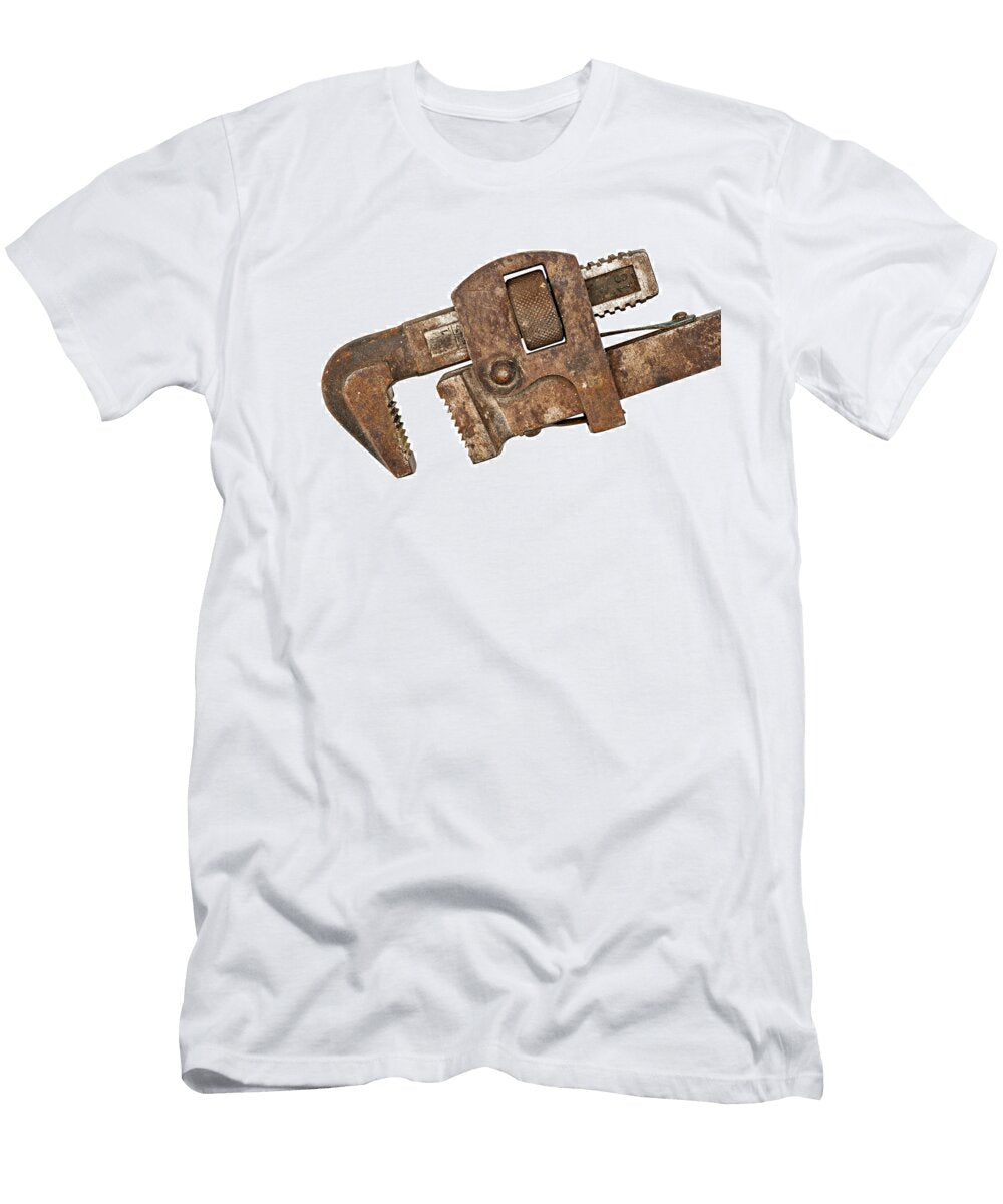 Old Rusty Pipe Wrench Donald Erickson T-Shirt