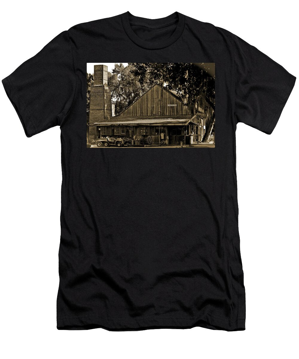 Old Spanish Sugar Mill Sepia Digiart Diaries By Vicky Browning T-Shirt
