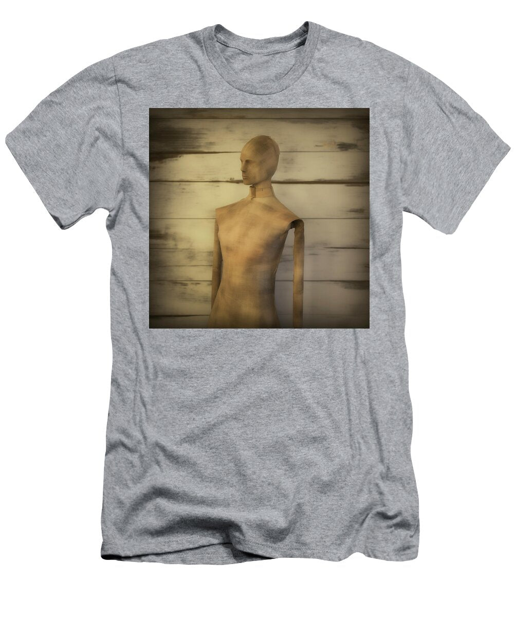 Old Store Mannequin Against White Wall Yo Pedro T-Shirt