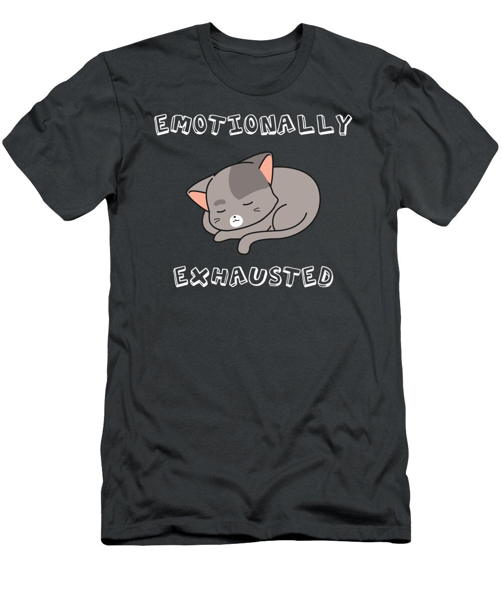 Old Tired Person Quote Emotionally Exhausted James C T-Shirt