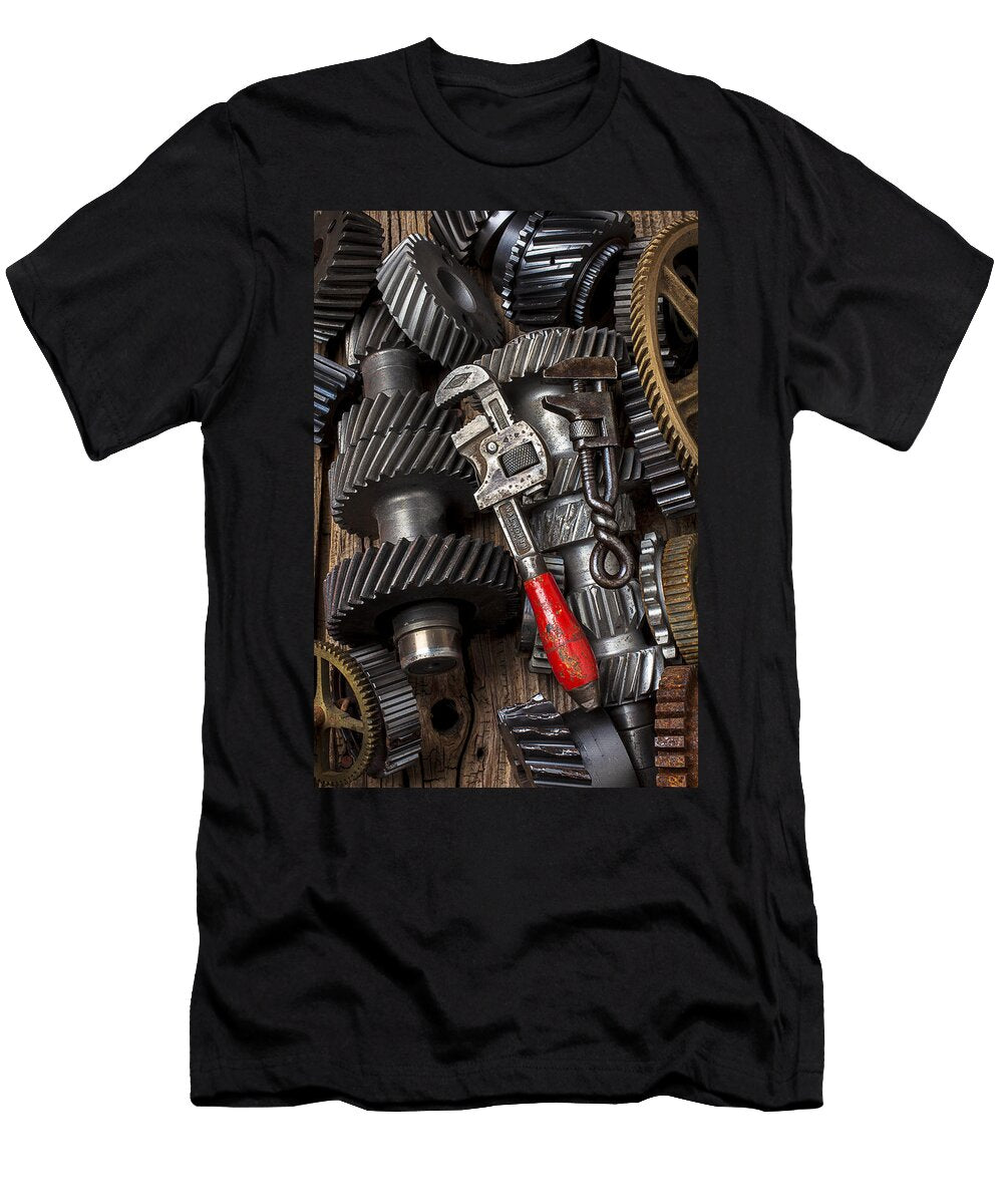 Old Wrenches on Gears Garry Gay T-Shirt