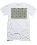 Olive Green and White Stripe Cube Tile Pattern 2 Petite Pattern Minimal Graphic Designs T-Shirt