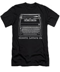 Olivetti Lettera Dl White Line Drawing Lance Gambis Art T-Shirt