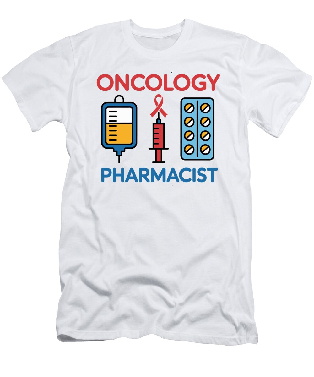 Oncology Pharmacist Symbols Joanna Redesiuk T-Shirt